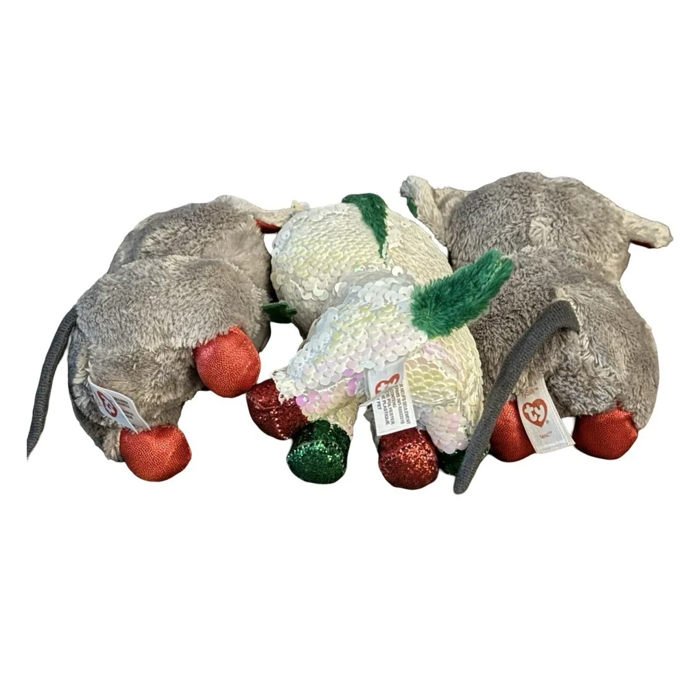 TY Beanie Boos Christmas Lot‎ Stardust 2Mac Stuffed Animal Plush TySilk 7